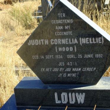 LOUW Judith Cornelia nee HOOD 1934-1992