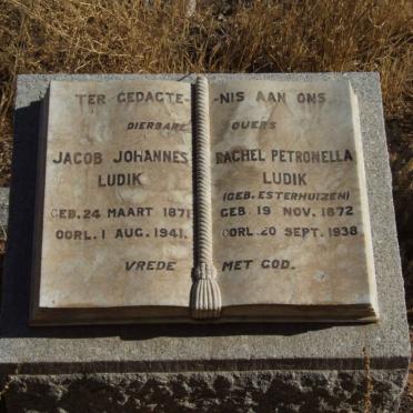 LUDIK Jacob Johannes 1871-1941 &amp; Rachel Petronella ESTERHUIZEN 1872-1938