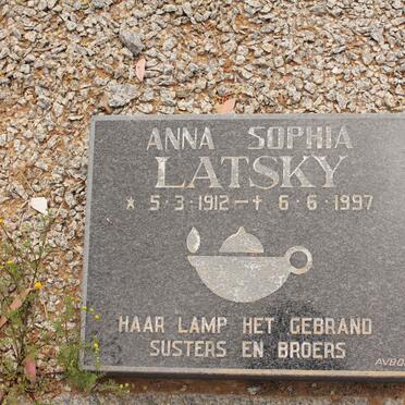 LATSKY Anna Sophia 1912-1997