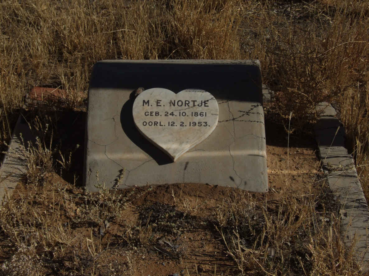 NORTJE M.E. 1861-1953