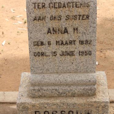 ROSSOUW Anna M. 1892-1950
