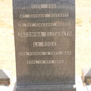 ROUX Jacomina Elizabeth, le 1894-1950