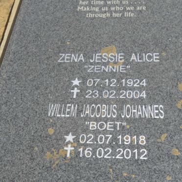 ROUX Willem Jacobus Johannes, le 1918-2012 &amp; Zena Jessie Alice 192?-2004
