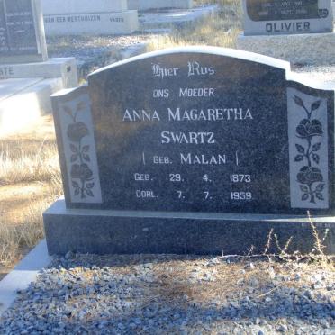 SWARTZ Anna Magaretha nee MALAN 1873-1959