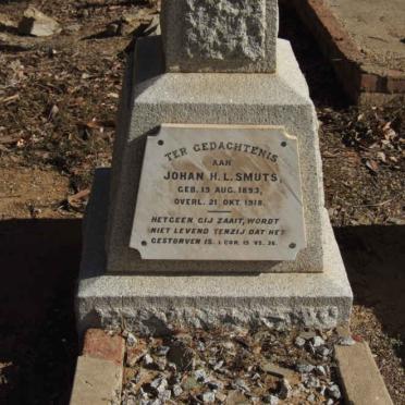 SMUTS Johan H.L. 1893-1918