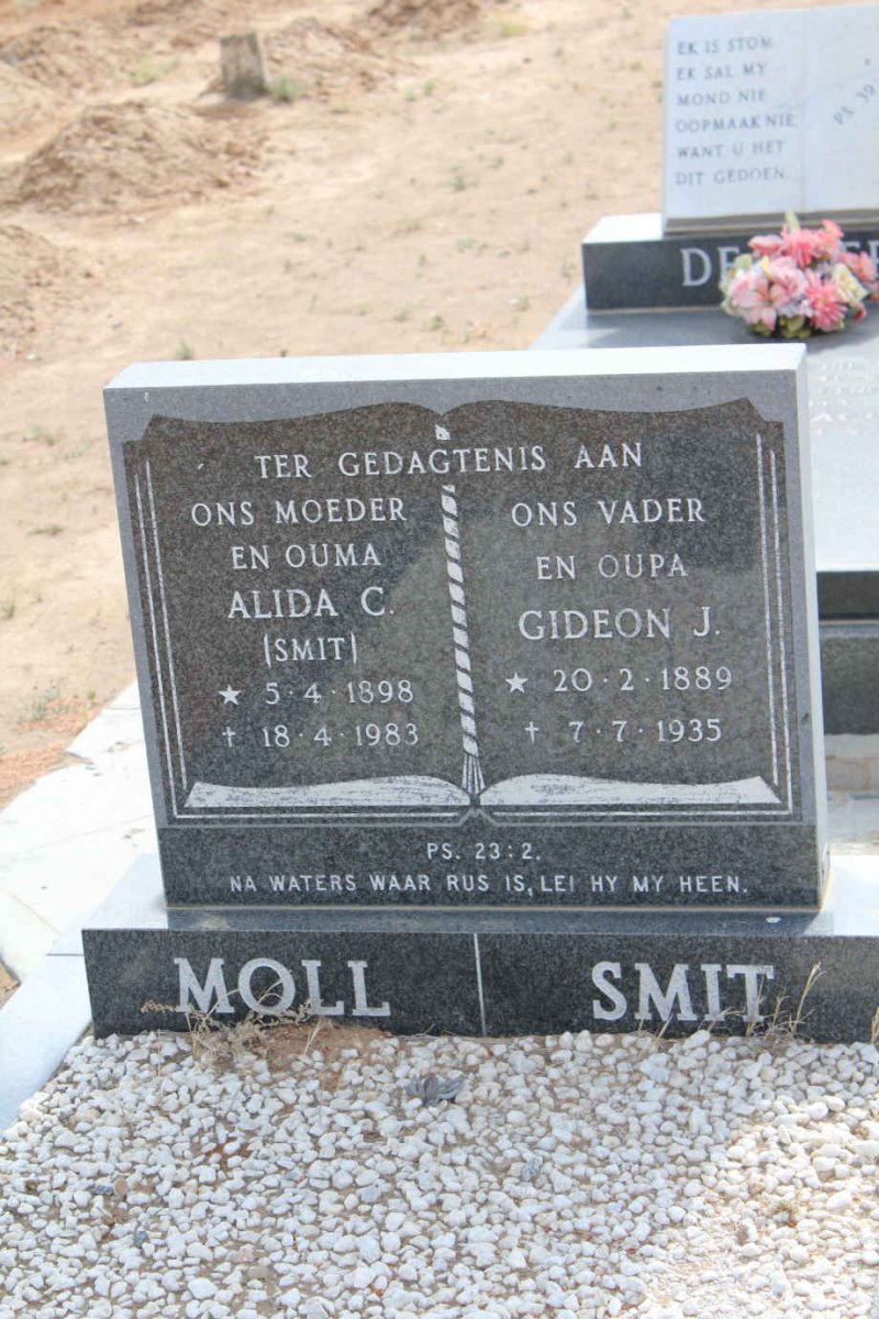 SMIT Gideon J. 1889-1935 :: MOLL Alida C. nee SMIT 1898-1983