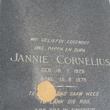TOIT Jannie Cornelius, du 1928-1979 &amp; Anna Louisa JACOBS 1927-2011