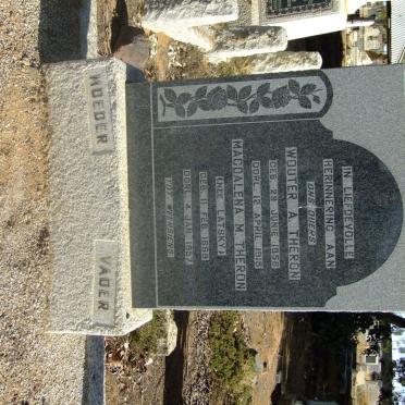 THERON Wouter A. 1858-1915 &amp; Magdalena M. LATSKY 1869-1957