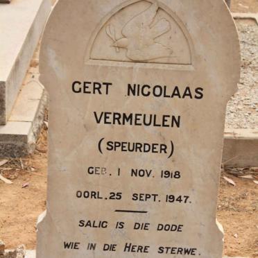 VERMEULEN Gert Nicolaas 1918-1947