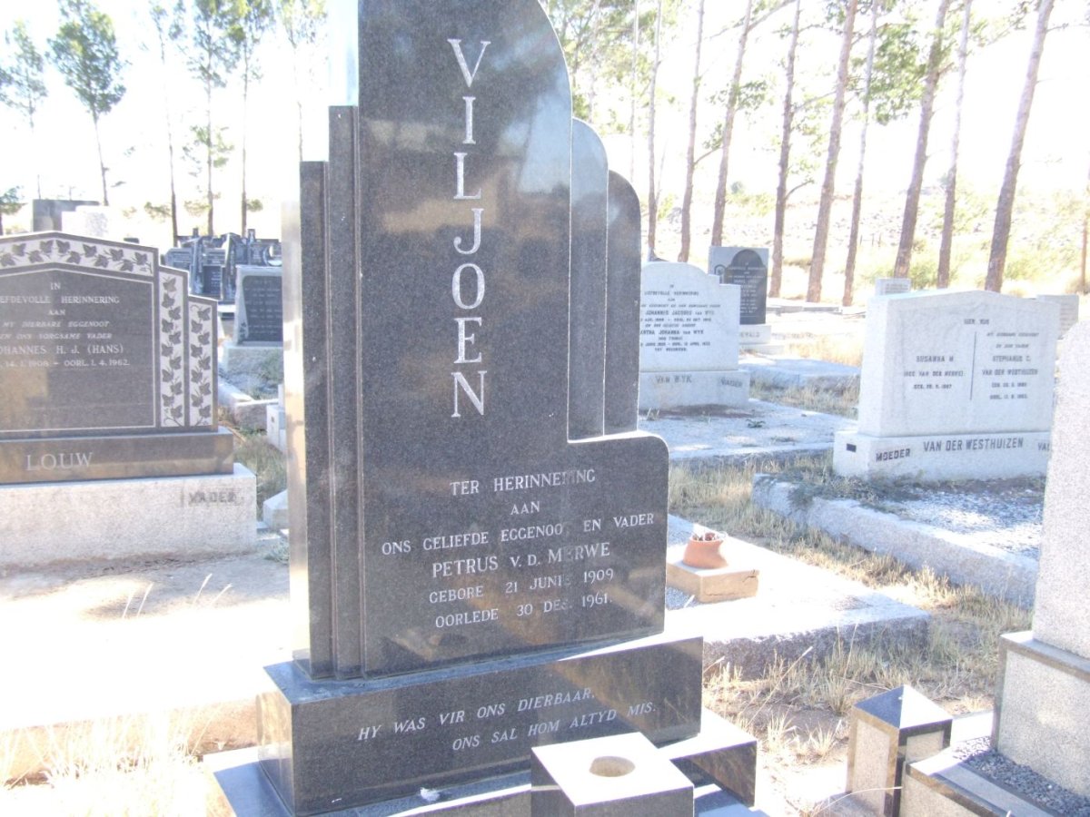 VILJOEN Petrus v.d. Merwe 1909-1961