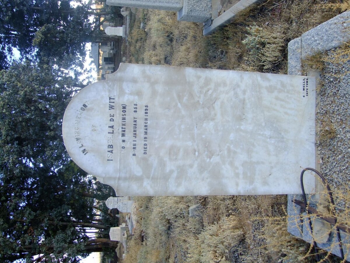 WIT Isabella, de nee WATKINSON 1855-1895