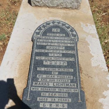 LICHTMAN Marks -1923