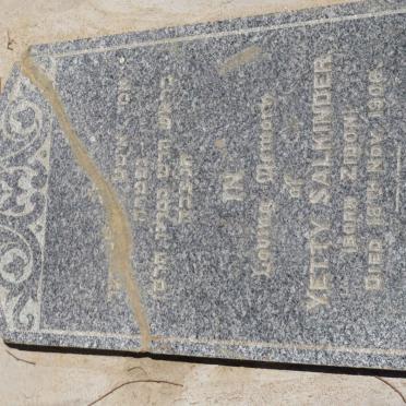 SALKINDER Yetty nee ZIDON -1908