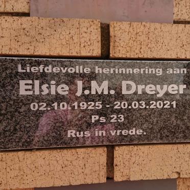 DREYER Elsie J.M. 1925-2021