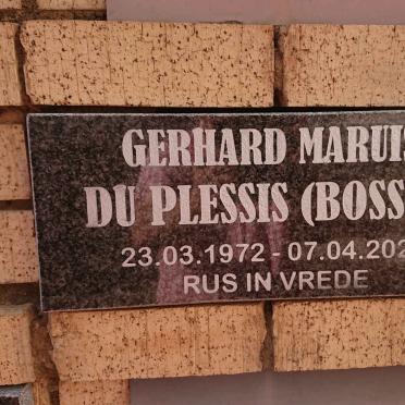 PLESSIS Gerhard Marius, du 1972-2021
