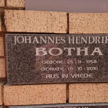 BOTHA Johannes Hendrikus 1958-2010