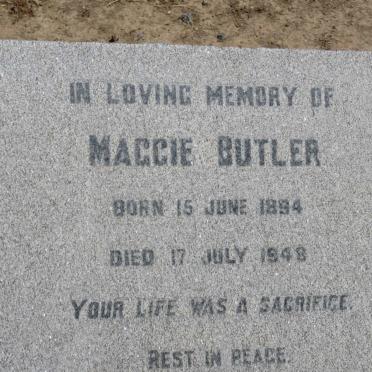 BUTLER Maggie 1894-1948