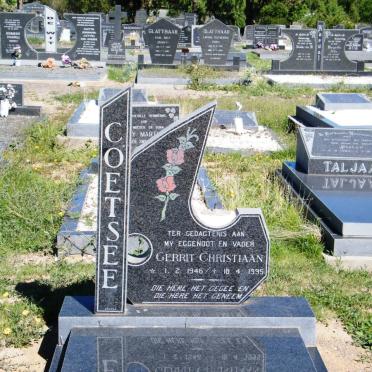 COETSEE Gerrit Christiaan 1946-1995