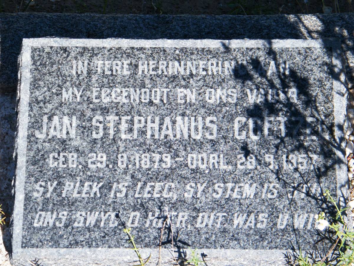 COETZEE Jan Stephanus 1879-1957