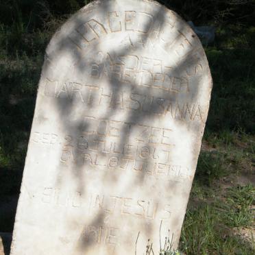 COETZEE Martha Susanna 1867-1918