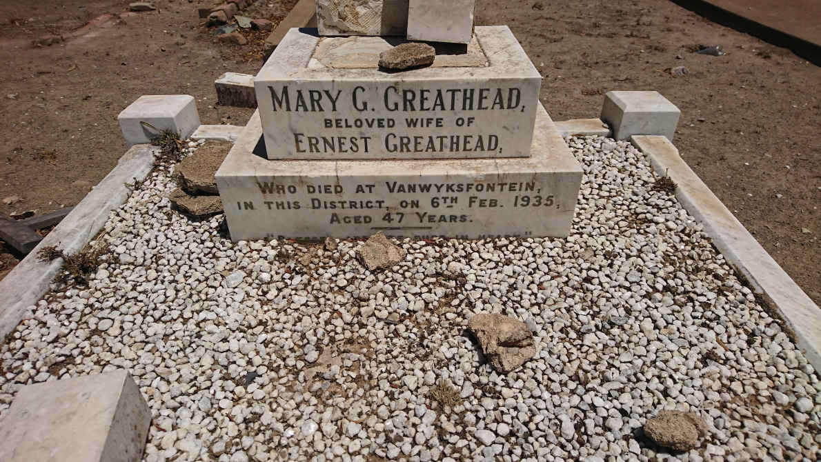 GREATHEAD Mary G. -1935