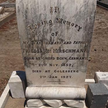 HIRSCHMANN Friederich 1852-1927