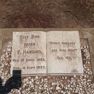 HARDING F. 1892-1937