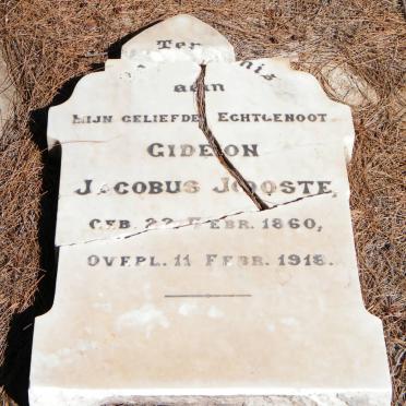 JOOSTE Gideon Jacobus 1860-1918
