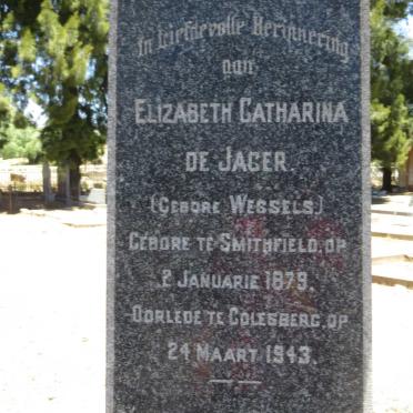 JAGER Clarence, du 1877-1971 &amp; Elizabeth Catharina WESSELS 1879-1943