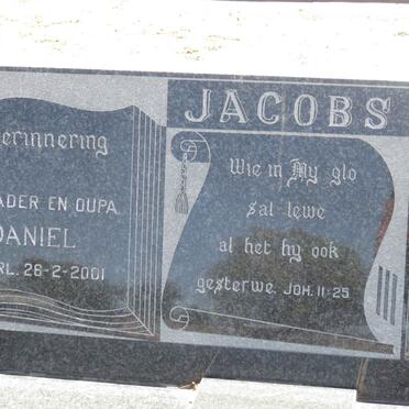 JACOBS Christiaan Daniel 1934-2001 &amp; Elizabeth Magdalena 1938-