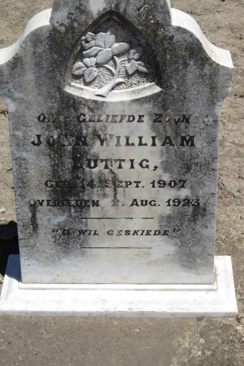 LUTTIG John William 1907-1923