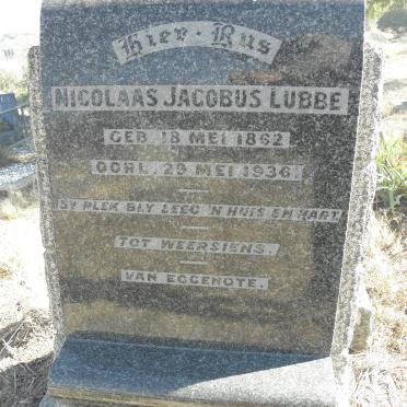 LUBBE Nicolaas Jacobus 1862-1936
