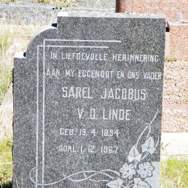 LINDE Sarel Jacobus, v.d. 1894-1967