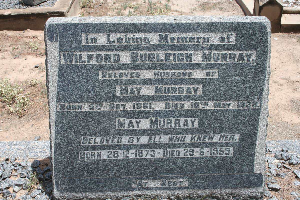 MURRAY Wilford Burleigh 1861-1938 &amp; May 1873-1959