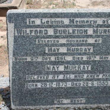 MURRAY Wilford Burleigh 1861-1938 &amp; May 1873-1959