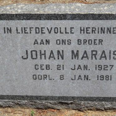 MARAIS Johan 1927-1981