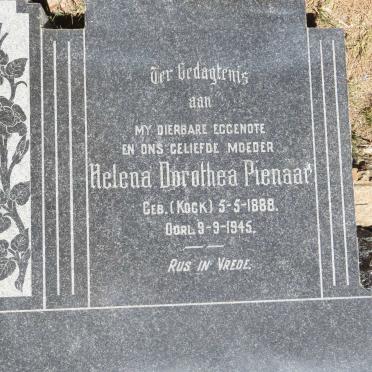 PIENAAR Helena Dorothea nee KOCK 1888-1945