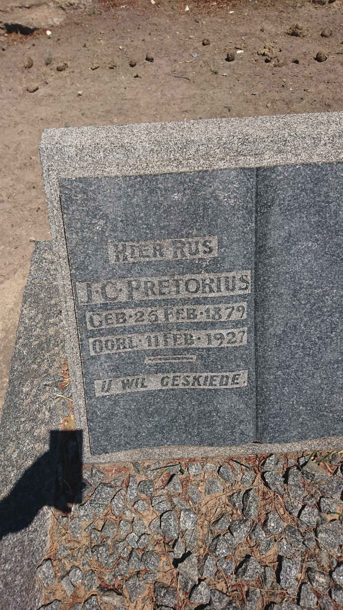 PRETORIUS J.C. 1879-1927