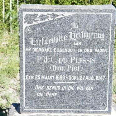 PLESSIS P.J.C., du 1869-1947
