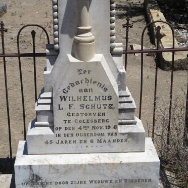 SCHUTZ Wilhelmus L.F. -1918