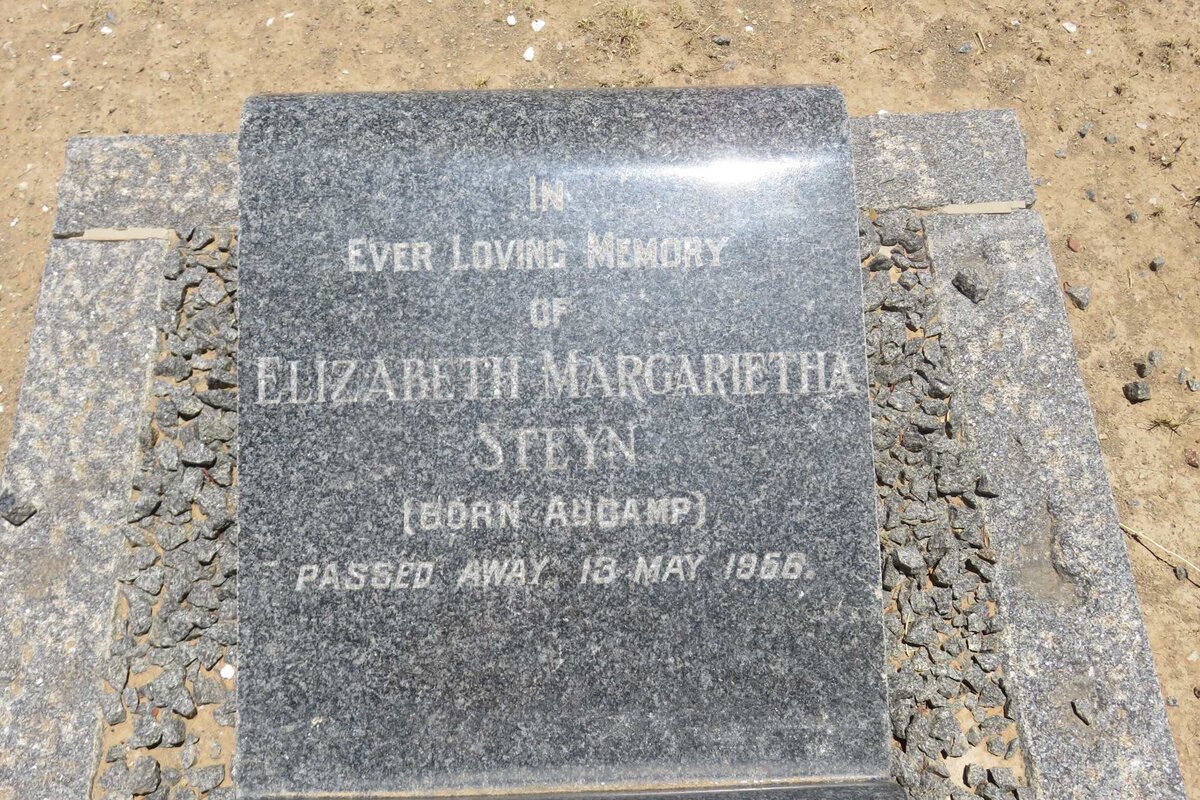 STEYN Elizabeth Margarietha nee AUCAMP -1956