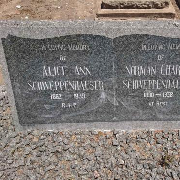 SCHWEPPENHAUSER Alice Ann 1862-1939 :: SCHWEPPENHAUSER Norman Charles 1890-1938