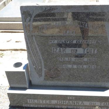 TOIT Izak, du 1906-1954 &amp; Hester Johanna PRETORIUS 1897-19??