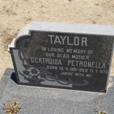 TAYLOR Gertruida Petronella 1881-1973