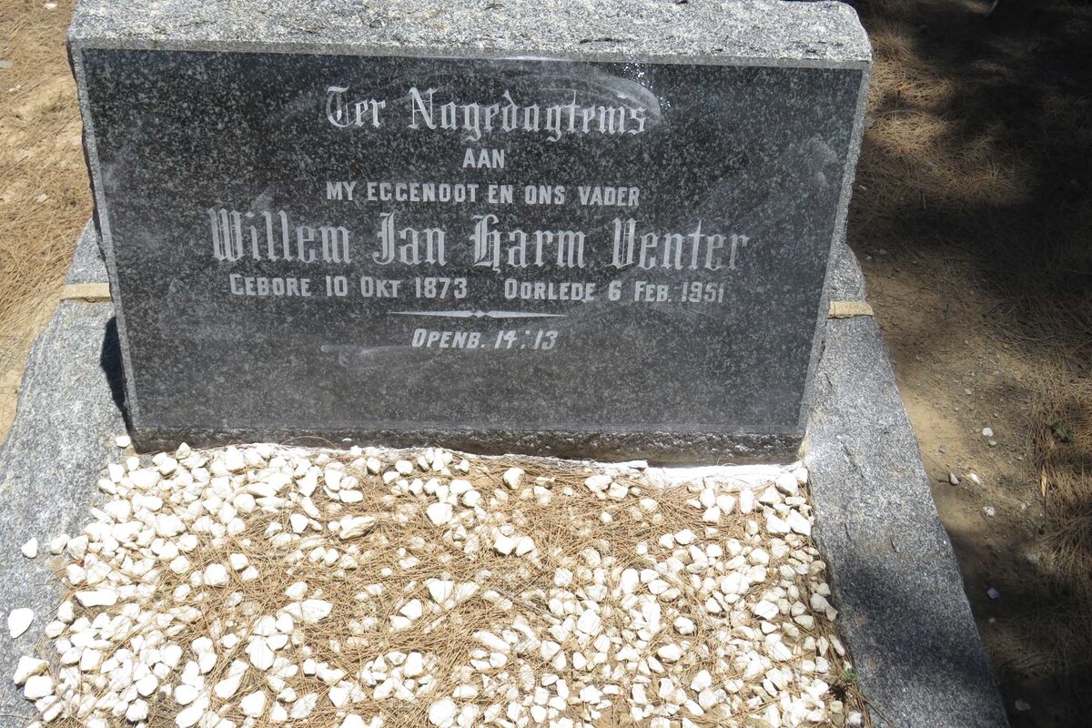 VENTER Willem Jan Harm 1873-1951