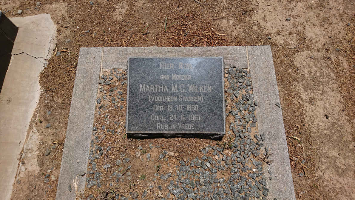 WILKEN Martha M.C. nee STASSEN 1880-1967