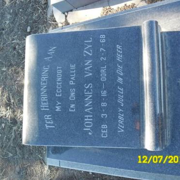 ZYL Johannes, van 1916-1968