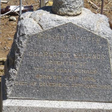 DONALD Charlotte Eleanor 1899-1900