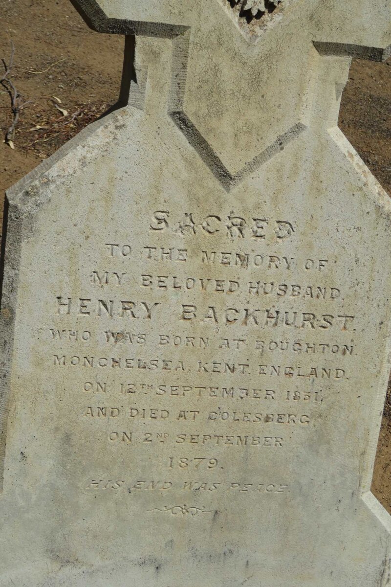 BACKHURST Henry 1831-1879