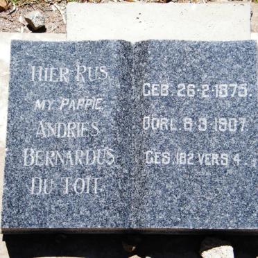 TOIT Andries Bernardus, du 1875-1907